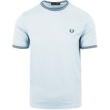 Fred Perry T-Shirt 1588 Lichtblauw V08