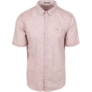 No Excess Short Sleeve Overhed Linen Blend Roze