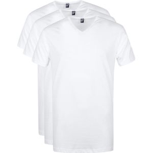 Alan Red Veront T-Shirt V-Hals Wit 3 pack