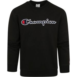 Champion Sweater Script Logo Zwart