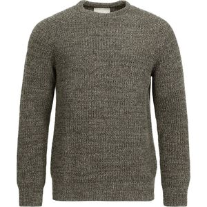 Barbour Trui Lamswol Knitted Olijfgroen