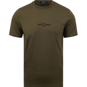 Fred Perry T-Shirt M4580 Donkergroen