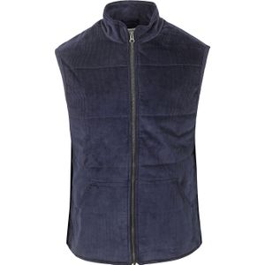 KnowedgeCotton Appare Corduroy Bodywarmer Navy