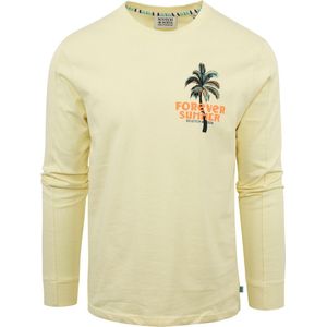 Scotch & Soda Longsleeve T-Shirt Print Geel