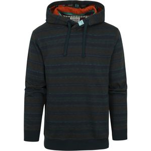 Scotch and Soda Hoodie Contrast Donkergroen