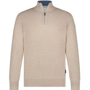 State Of Art Half Zip Trui Melange Zand