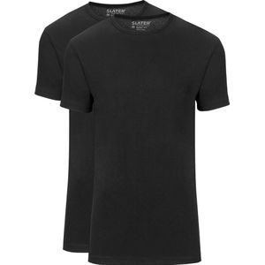 Slater 2-pack Basic Fit T-shirt Zwart
