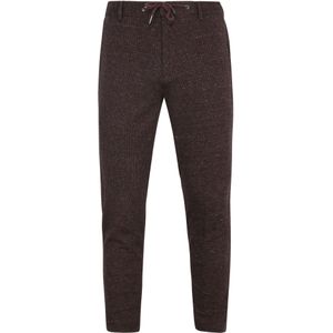 Suitable Chino Das Pied de Poule Aurbergine