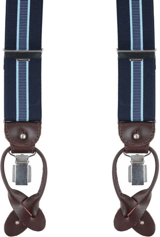 Profuomo Luxe Bretel Navy-Lichtblauw -