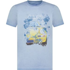 State Of Art T-Shirt Print Blauw