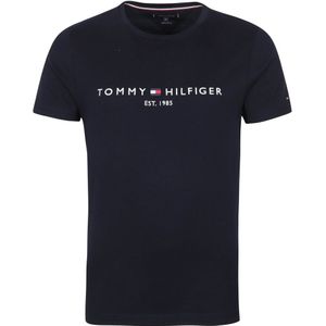 Tommy Hifiger ogo T-shirt Donkerbauw