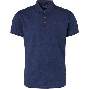 No Excess Polo Print Donkerblauw