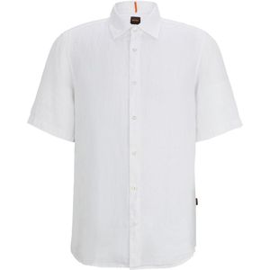 BOSS Rash Short Sleeve Overhed Linnen Wit