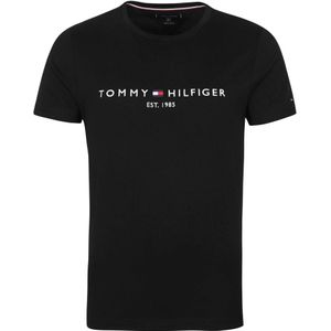 Tommy Hifiger ogo T-shirt Zwart