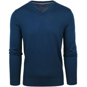 Suitable erino Pullover V-Hals Indigo Blauw