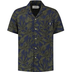 Shiwi Hemd Palm Leaves Navy