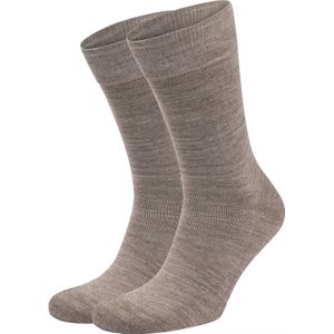 Suitable Merino Sokken Taupe 2-Pack