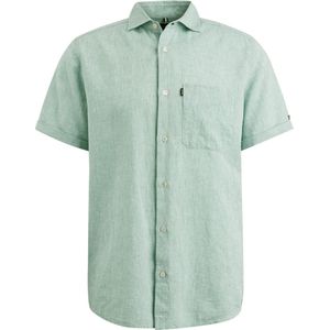 Vanguard Short Sleeve Hemd Linnen Groen