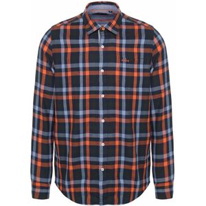 NZA Overhemd West Coast Flanel Ruit Blauw