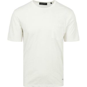 Marc O'Polo T-Shirt Slubs Gebroken Wit