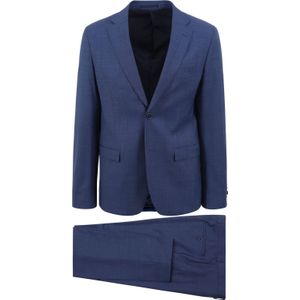 Suitable Strato Toulon Kostuum Wol Mid Blauw