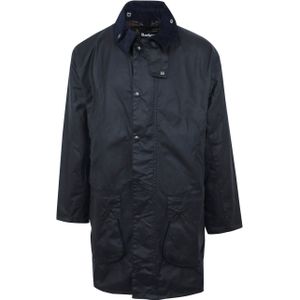 Barbour Border Wax Jas Blauw