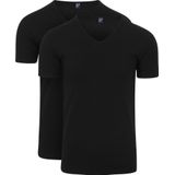 Alan Red Oklahoa T-Shirt Stretch Zwart (2-Pack)
