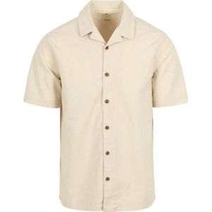 Anerkjendt Short Sleeve Hemd Leo Linnen Ecru