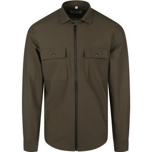 Suitabe Jacket Shirt Donkergroen