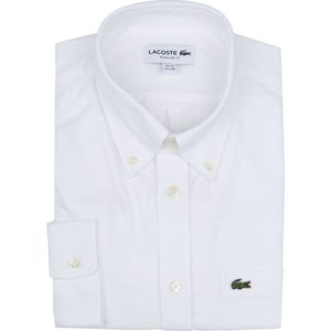 Lacoste Oxford Overhemd Wit