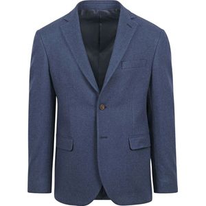 Suitable Tweed Colbert Mid Blauw