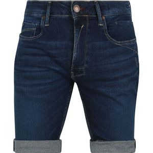 No Excess Denim Short Donkerblauw