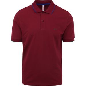 Sun68 Poloshirt Small Stripe Bordeaux