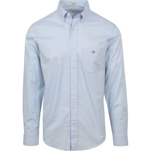 Gant Casual Hemd Poplin Lichtblauw
