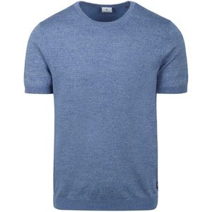 Blue Industry Knitted T-Shirt elange Blauw