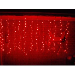 Kerst Gordijn 4 Meter - Rood