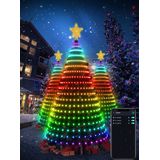 MagicGlow 2.10 - Slimme Kerstboomverlichting Net met RGB Kleuren, Bluetooth en App