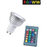 LED Spot RGB + Warm Wit - 5 Watt - GU10