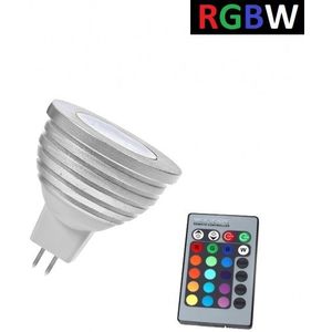 LED Spot RGB + Koel Wit - 5 Watt - MR16