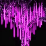 Kerst - LED Meteoorregen Buis - 50 cm - Roze