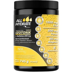 Aliness ALLHydrate Isotone + Cafeïne, Citroen - 745 g
