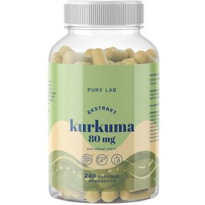 Pure Lab Kurkuma 80 mg - 240 Capsules