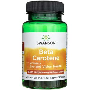 Swanson Beta-Caroteen 10000 IE - 250 Zachte gels