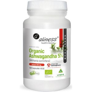 Allines Organische Ashwagandha 5% KSM-66 200 mg - 100 Capsules