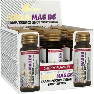 Olimp Chela-Mag B6 Shot Sport Edition, Kersensmaak - 9 Ampullen
