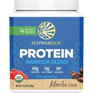 Sunwarrior - Warrior Blend - Eiwitshake - Mocca - 375 Gram - Biologisch
