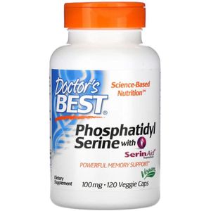 Doctor's Best Fosfatidylserine met SerinAid 100 mg - 120 plantaardige capsules