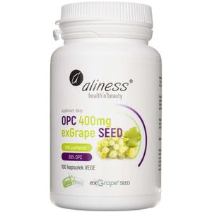 Aliness OPC exGrape SEED ® Druivenpitextract 400 mg - 100 plantaardige capsules
