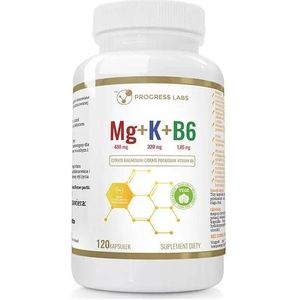 Progress Labs Magnesium + Kalium + Vitamine B6 - 120 Capsules