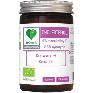 BeOrganic Cholesterol BIO (Rode rijst, Artisjok) - 100 tabletten